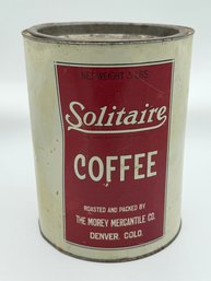 Vintage/Antique Morey Solitaire Coffee Tin