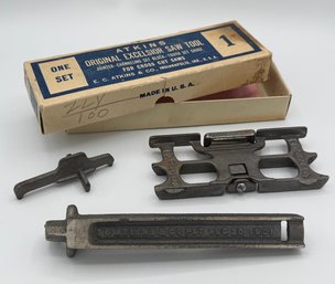 Antique E.C. Atkins & Co. Original Excelsior Saw Tool Set