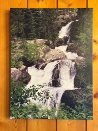 Photograph Of Waterfall On Canvas