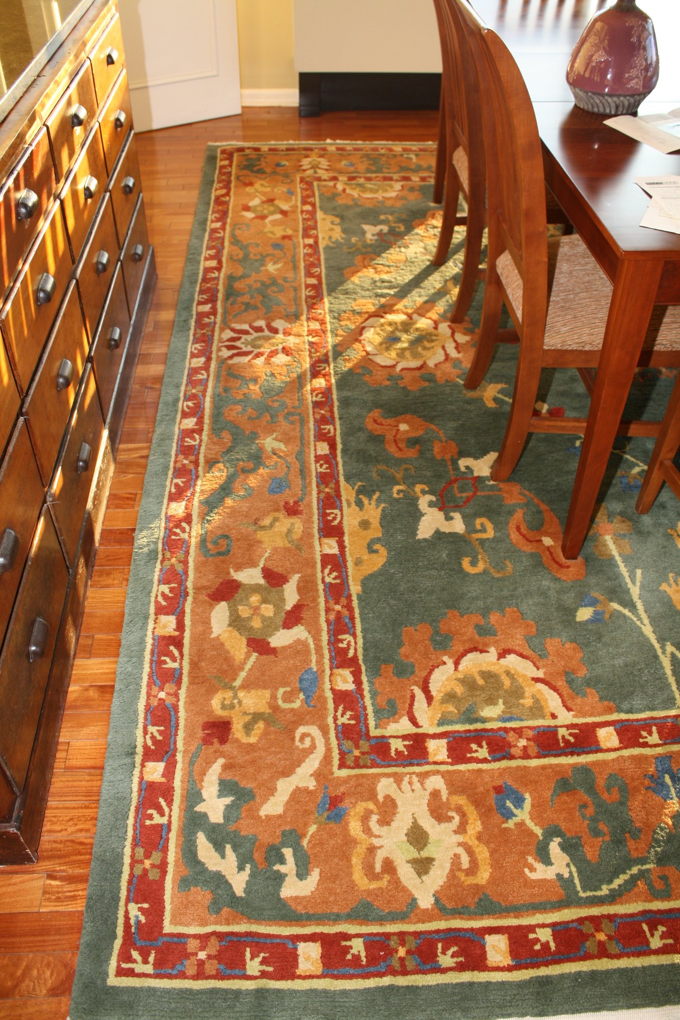 Executive Area Rugs Royal Intercontinental Hand-Knotted Tibetan Wool Area Rug 9x12 ...