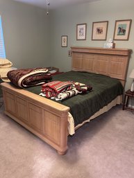 Wooden Bed Frame Bedroom Furniture With Decorative Details Second Floor