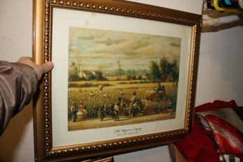 Framed The Wagon Is Empty Print By William Aiken Walker