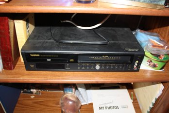 Symphonic DVD VCR Combo Player With VHS Playback And Recording Capability Untested