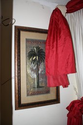 Framed Tropical Palm Tree Wall Art Panel