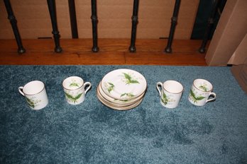 Vintage Hammersley & Co. Bone China Teacup And Saucer Set  Lily Of The Valley Pattern
