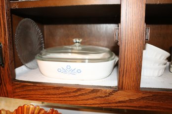 Corningware Blue Cornflower Pattern Covered Casserole Dish With Lid