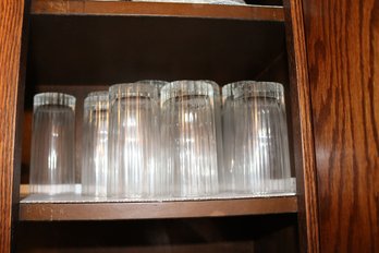Ribbed Glass Tumblers