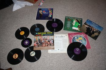 Collection Of Vintage 45 RPM Vinyl Records Singles Some Walt Disney