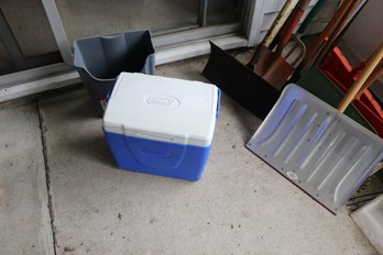 Coleman Blue & White Cooler