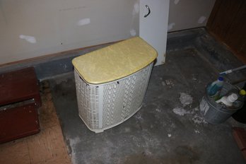Vintage Pearl-Wick Laundry Hamper