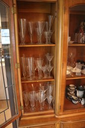 Etched Crystal Stemware Collection With Floral Glass Designs
