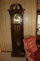Howard Miller Grandfather Floor Clock With Moon Phase Dial Untested Ground Floor