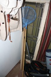 Manual Pool Leaf Skimmer Net With Long Handle