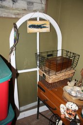 Farmhouse-Style Arched Window Frame Wall Decor