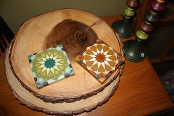 Motawi Tileworks Alhambra Brown And Green Ceramic Tiles