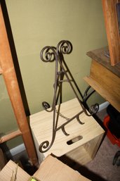 Wrought Iron Decorative Easel Display Stand