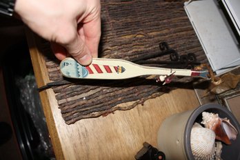 Miniature Wooden Oar Christmas Ornament
