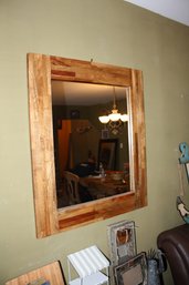 Rustic Solid Wood Mirror