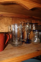 Clear Glass Beer Mug With Handle Set Of 2