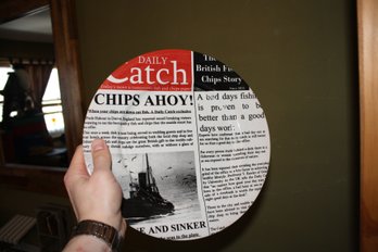 DAILY Catch British Fish And Chips Collectible Plate  Made In England
