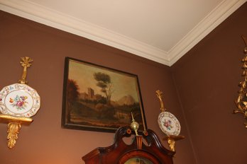 Pastoral River Scene Print Framed