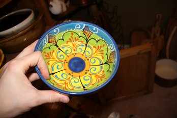 Ceramica El Titi Hand-Painted Round Ceramic Bowl
