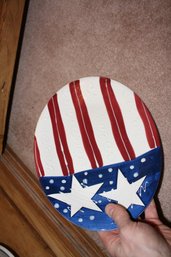 Vintage Expressly Yours Americana Pottery Plate