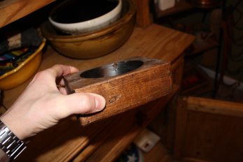 Vintage Wooden Primitive Sugar Mold