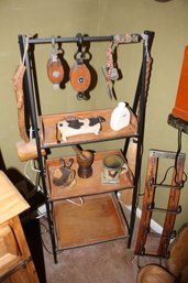 Vintage-Style Ladder Display Shelf