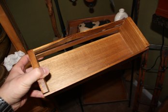 Vintage-Style Wooden Sliding Lid Box