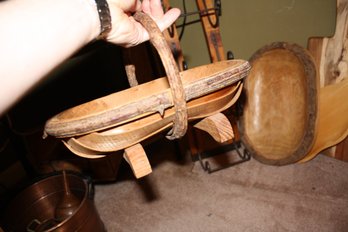 Handcrafted Sussex Trug Sweet Chestnut & Willow Garden Basket