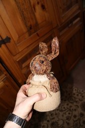 Homescapes Faux Leather Rabbit Door Stopper