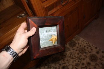 Rustic Brown Wooden 4x4 Inch Picture Frame