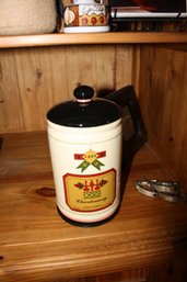 Oggi Corporation Ceramic 1993 Chardonnay Wine Bottle Canister