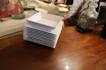 The Cellar Whiteware Square Porcelain Dinnerware Set