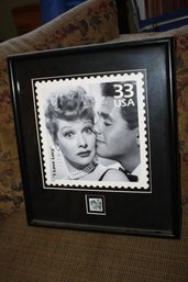 Framed 1999 U.S. Commemorative I Love Lucy Postage Stamp  33