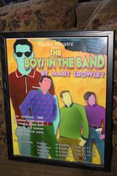 Framed The Boys In The Band Live Theatre Poster  Studio Theatre Production