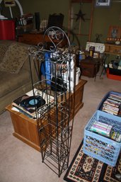 Black Slim Media Tower  CD/DVD/Game Storage