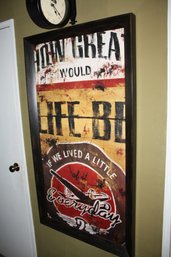 'How Great Would Life Be' Wall Art By Rodney White  Industrial Vintage Airplane Print