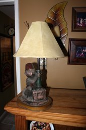 Vintage Monkey Bellhop Table Lamp  Whimsical British Colonial Style