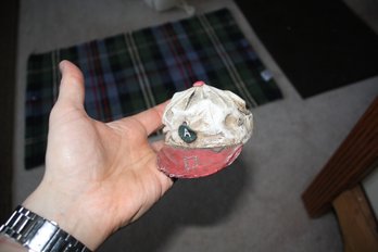 S.S. Sarna Cast Metal Baseball Cap Sculpture