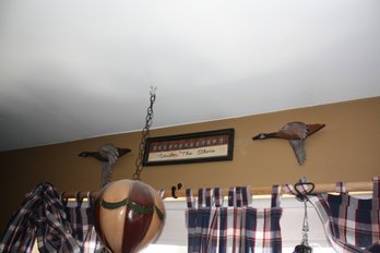 Rustic Wooden Flying Goose Wall Art Set Of 2