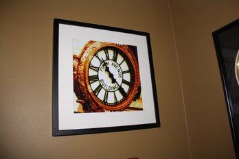 Framed Vintage 'Fifth Avenue Building' Wall Clock