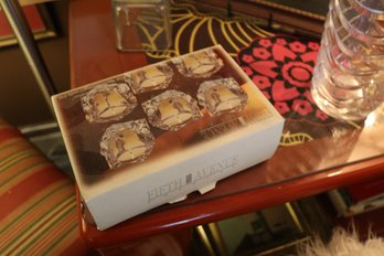 Fifth Avenue Crystal Ice Votive Candle Holders With Vanilla-Scented Candles