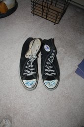 Signed Sam Harris Converse Chuck Taylor All Star Black High-Top Sneakers