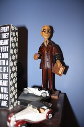 Hand-Carved Wooden CPA Figure Sculpture
