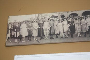 1924 Panoramic Beauty Pageant Photograph, Historical 1920s Evening Wear