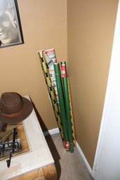 Holiday-Themed Decorative Gift Wrapping Paper Rolls, Reindeer And Solid Color Designs