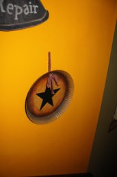 Western Star Wall Decor With Molded Rope Edge And Oil-Rubbed Bronze Finish