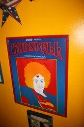 Vintage Framed Godspell Dinner Theatre Poster  Presented By Pace